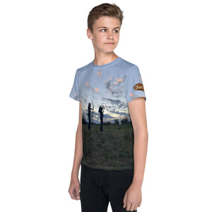 Custom Hunting and Fishing Memory Youth crew neck t-shirt