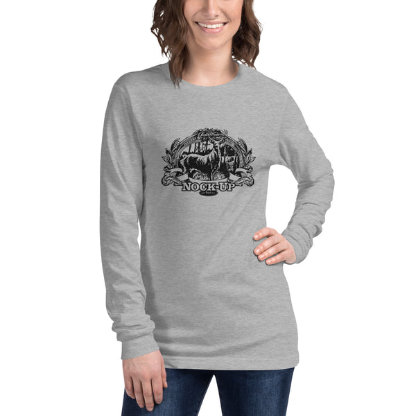 Distressed Field Dress whitetail bowhunting long sleeve shirt with a traditional archer camouflaged.