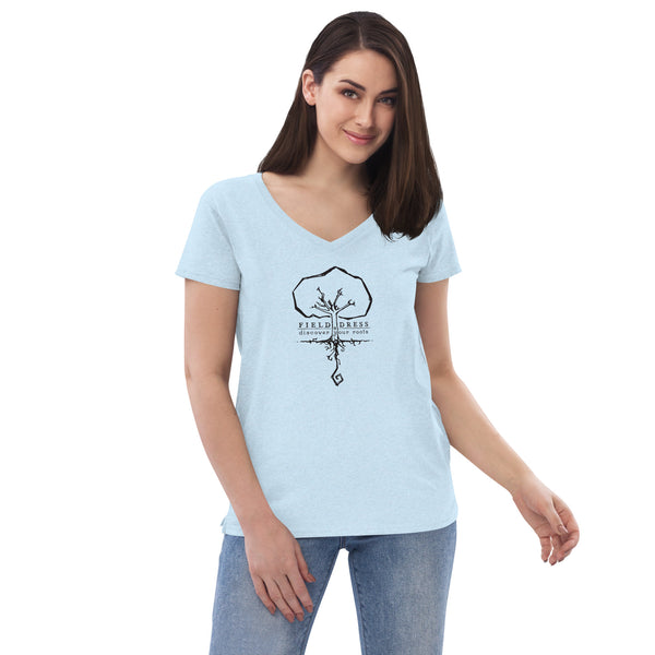 Discover Your Roots Women’s recycled v-neck t-shirt