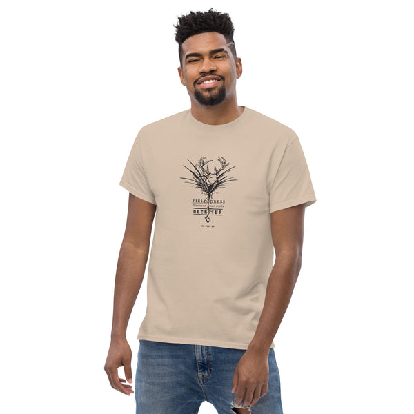 Field Dress whitetail buck bowhunting t-shirt with the phrase nock-up.