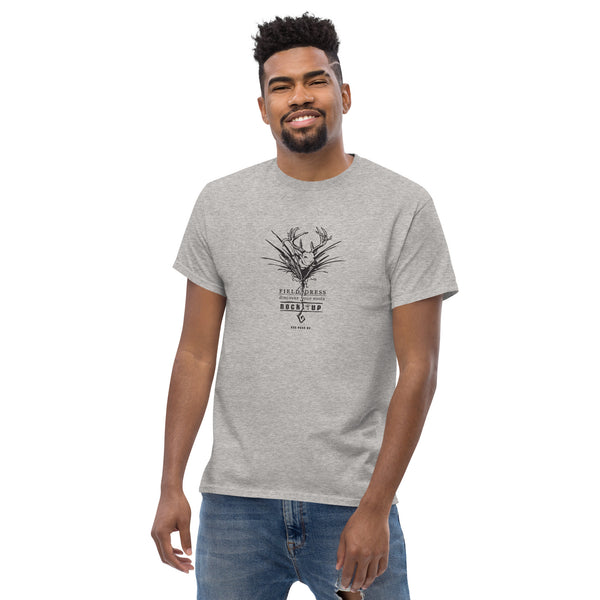 Field Dress whitetail buck bowhunting t-shirt with the phrase nock-up.