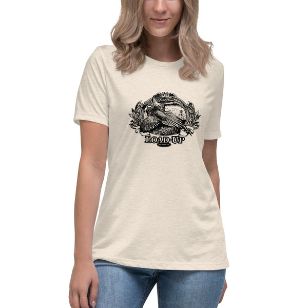 Pheasant Hunting Banner Women's Relaxed T-Shirt